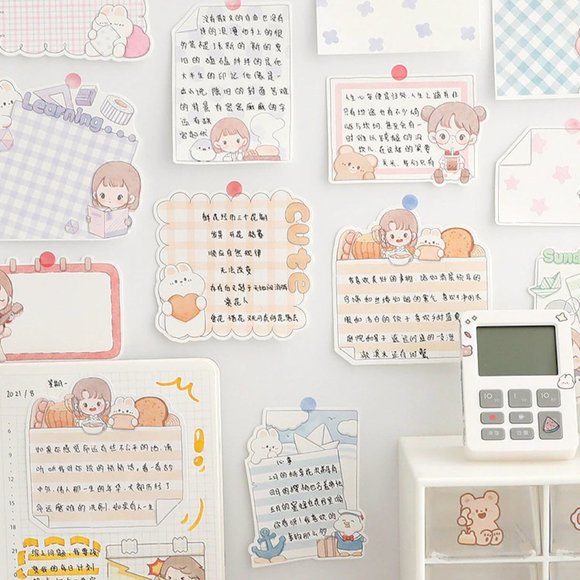 Kawaii Abu Girl Memo Notes - Picture 6 of 12